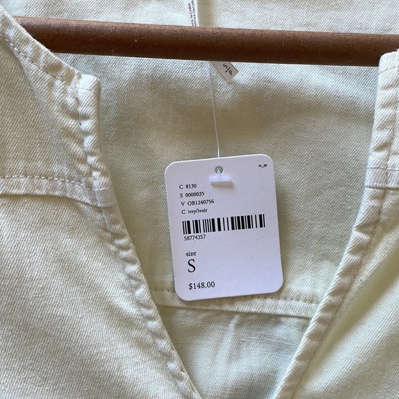 Cream denim dress never been worn size Small - Picture 2 of 2